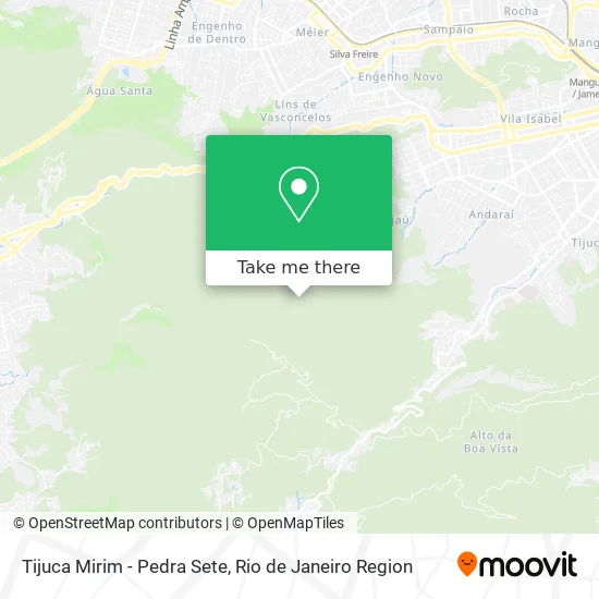 Tijuca Mirim - Pedra Sete map