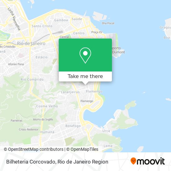 Bilheteria Corcovado map