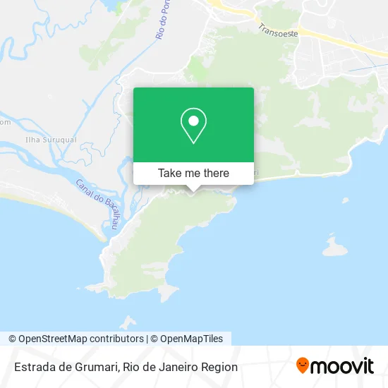 Estrada de Grumari map