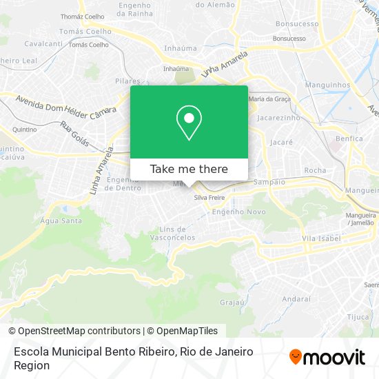 Mapa Escola Municipal Bento Ribeiro