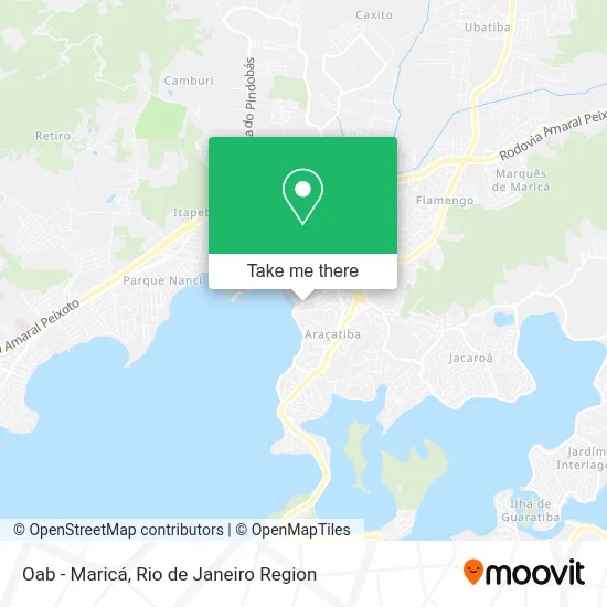 Oab - Maricá map