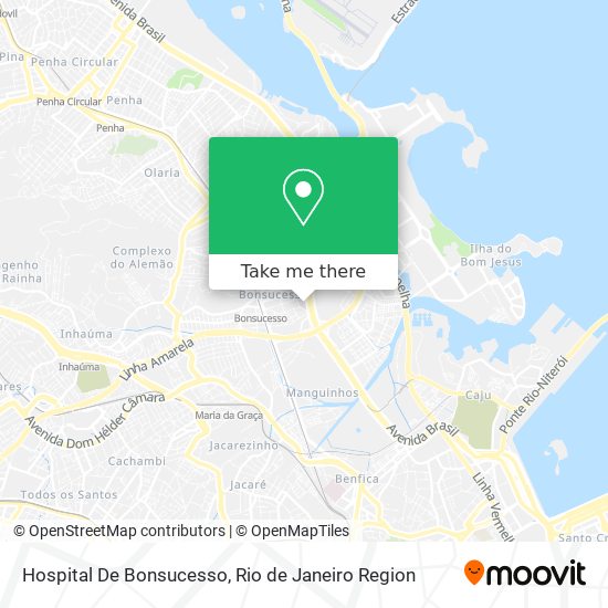 Mapa Hospital De Bonsucesso