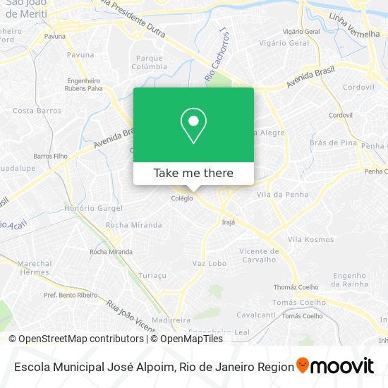 Mapa Escola Municipal José Alpoim