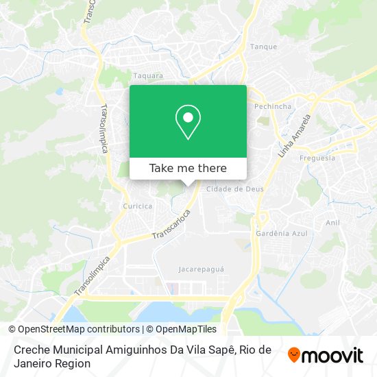Creche Municipal Amiguinhos Da Vila Sapê map