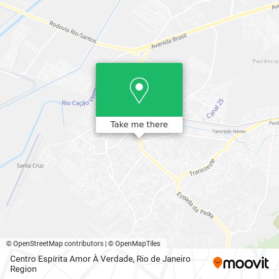 Centro Espírita Amor À Verdade map