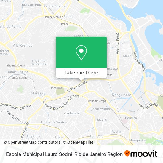 Mapa Escola Municipal Lauro Sodré