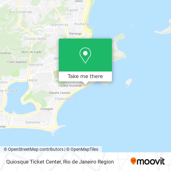 Quiosque Ticket Center map