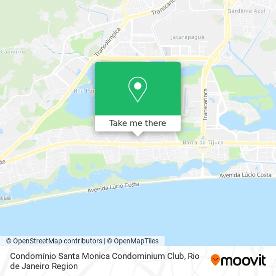 Condomínio Santa Monica Condominium Club map