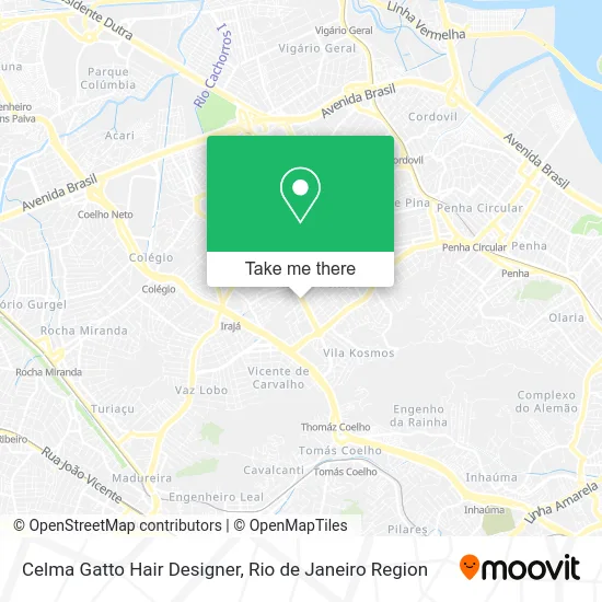 Celma Gatto Hair Designer map