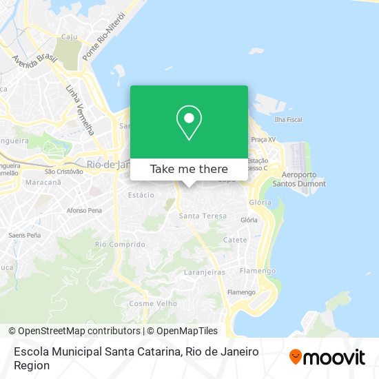 Mapa Escola Municipal Santa Catarina