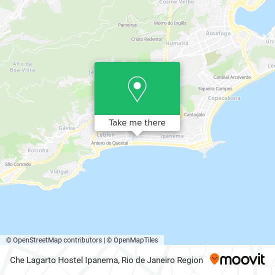 Che Lagarto Hostel Ipanema map