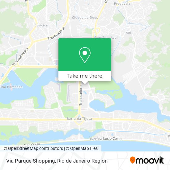 Via Parque Shopping map