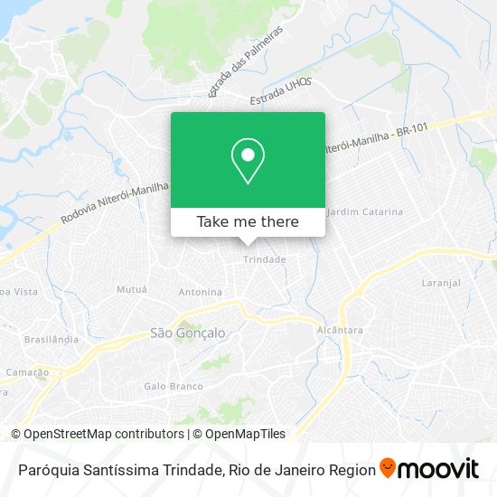 Mapa Paróquia Santíssima Trindade