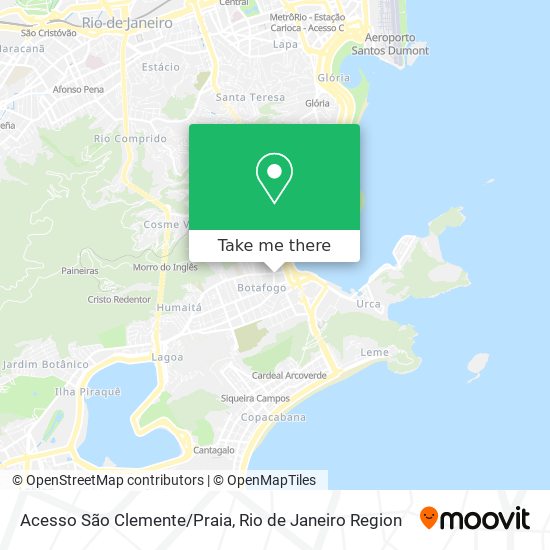 Acesso São Clemente/Praia map