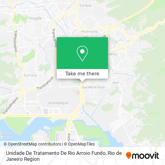 Unidade De Tratamento De Rio Arroio Fundo map