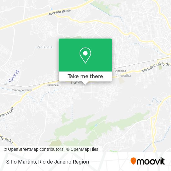 Sítio Martins map
