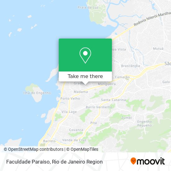 Faculdade Paraíso map