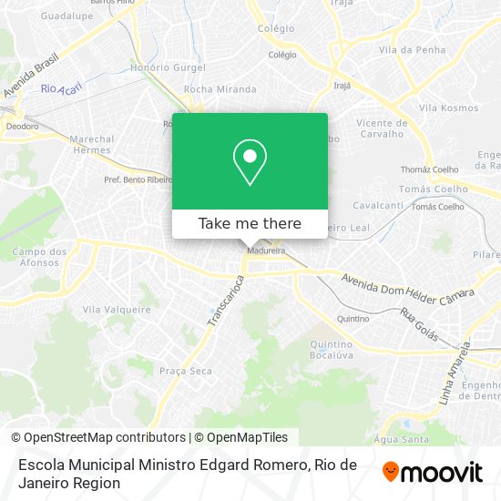 Mapa Escola Municipal Ministro Edgard Romero