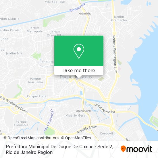 Mapa Prefeitura Municipal De Duque De Caxias - Sede 2
