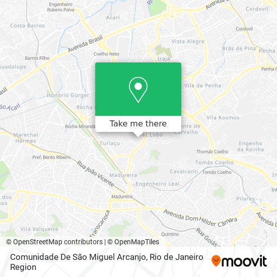 Comunidade De São Miguel Arcanjo map