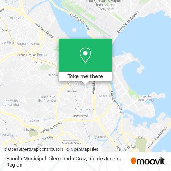 Mapa Escola Municipal Dilermando Cruz