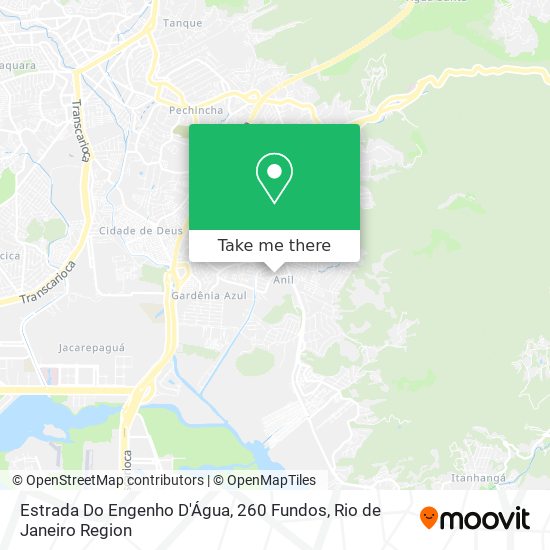 Mapa Estrada Do Engenho D'Água, 260 Fundos