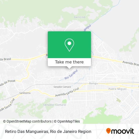 Retiro Das Mangueiras map