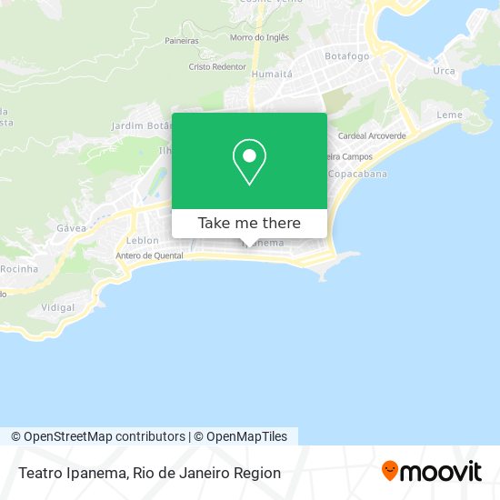 Teatro Ipanema map