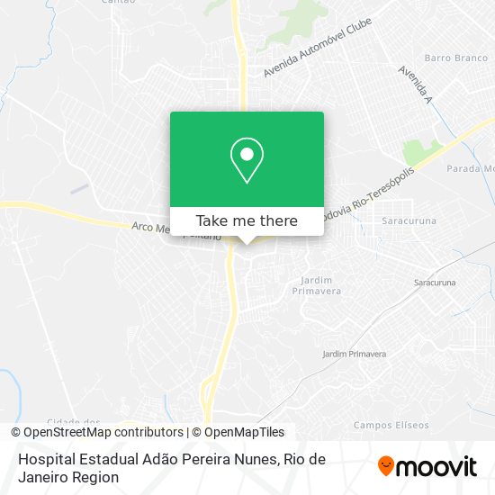 Mapa Hospital Estadual Adão Pereira Nunes
