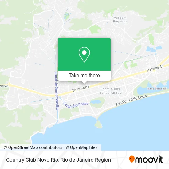 Country Club Novo Rio map