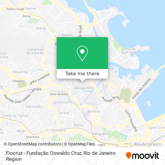 Fiocruz - Fundação Oswaldo Cruz map