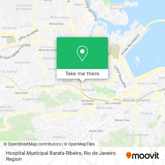 Hospital Municipal Barata Ribeiro map