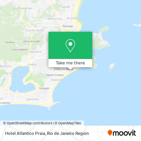 Mapa Hotel Atlantico Praia