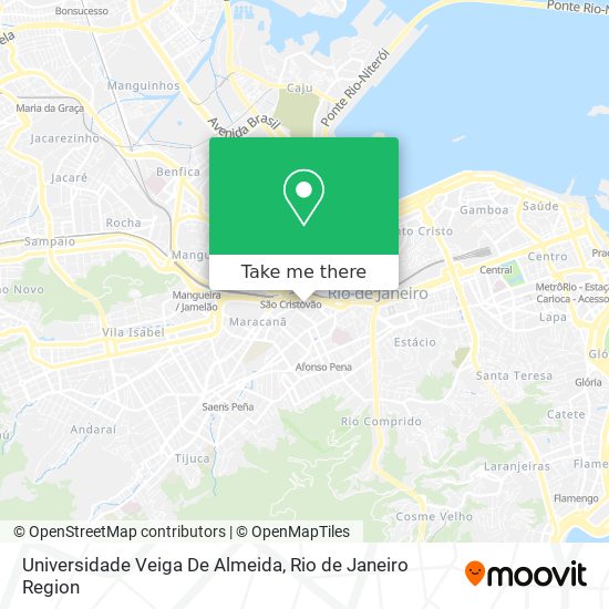 Universidade Veiga De Almeida map