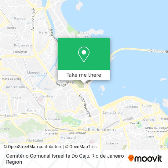 Mapa Cemitério Comunal Israelita Do Caju