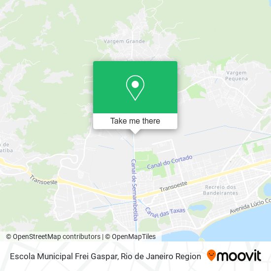 Mapa Escola Municipal Frei Gaspar