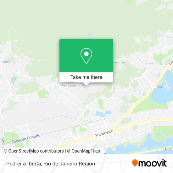 Pedreira Ibrata map