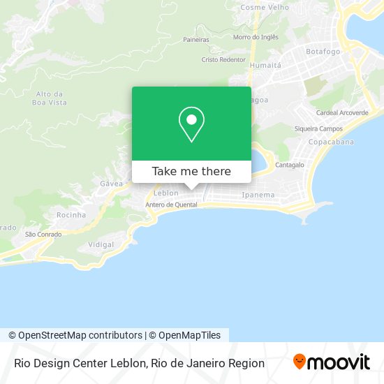 Rio Design Center Leblon map