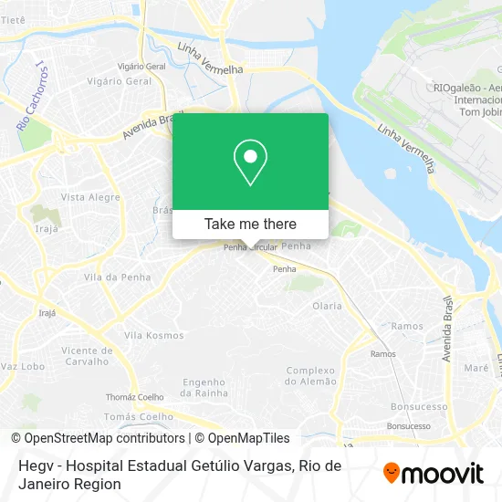 Hegv - Hospital Estadual Getúlio Vargas map