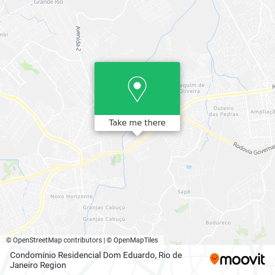 Mapa Condomínio Residencial Dom Eduardo