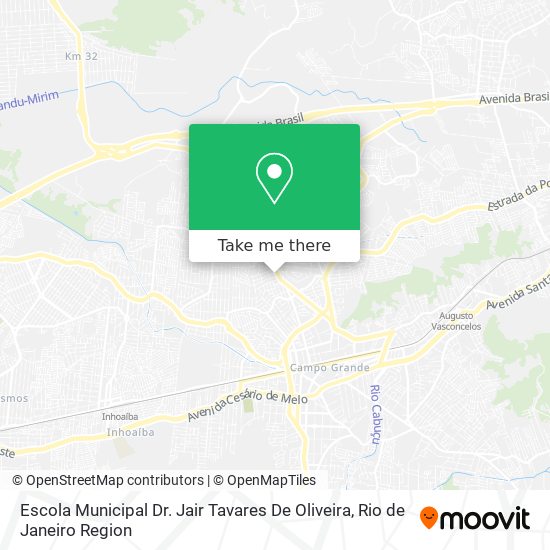 Mapa Escola Municipal Dr. Jair Tavares De Oliveira