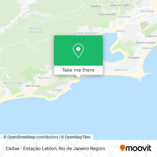Mapa Cedae - Estação Leblon