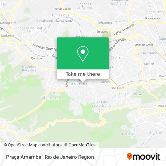 Praça Amambaí map