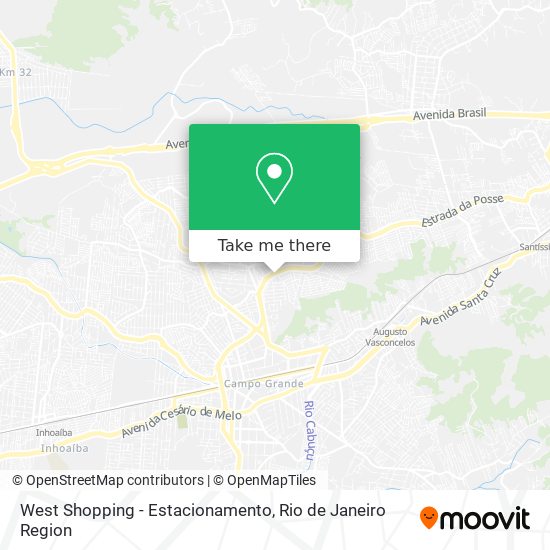 Mapa West Shopping - Estacionamento