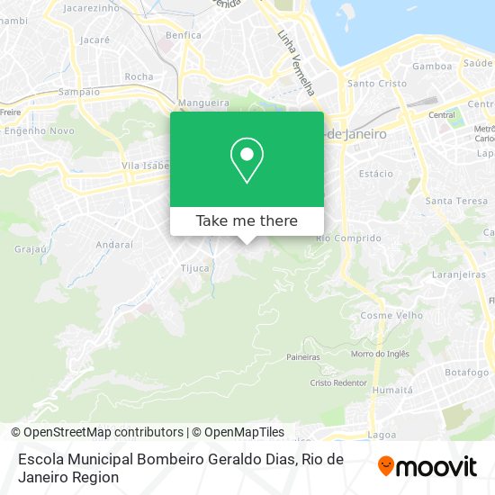 Mapa Escola Municipal Bombeiro Geraldo Dias