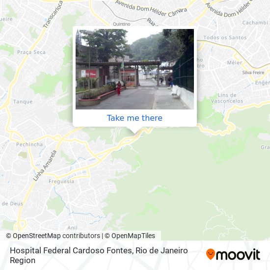 Mapa Hospital Federal Cardoso Fontes