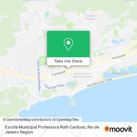 Mapa Escola Municipal Professora Ruth Cardoso