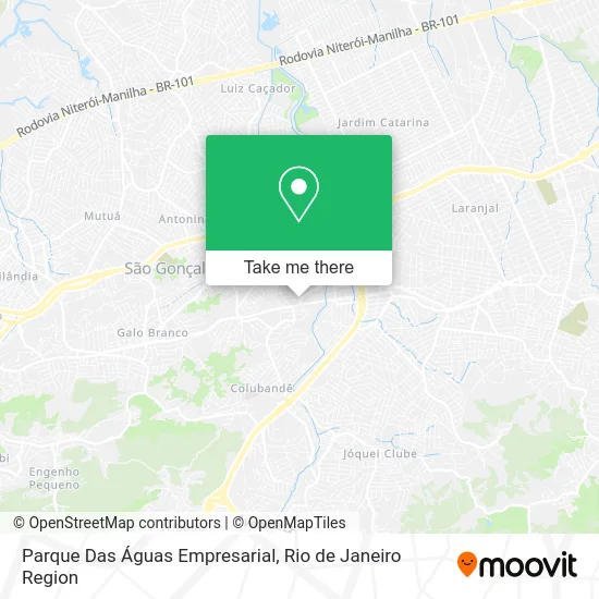 Parque Das Águas Empresarial map