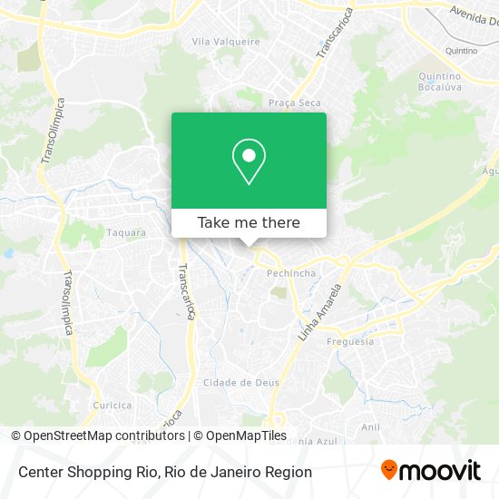 Mapa Center Shopping Rio
