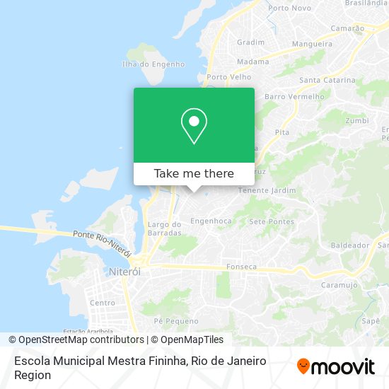 Mapa Escola Municipal Mestra Fininha